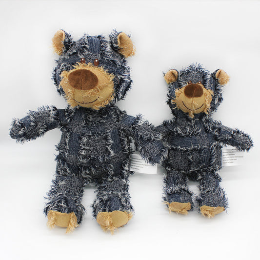 Plush Squeaky Bear Dog Toy