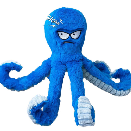 Tough Stuffed Octopus Dog Toy for Large Dogs