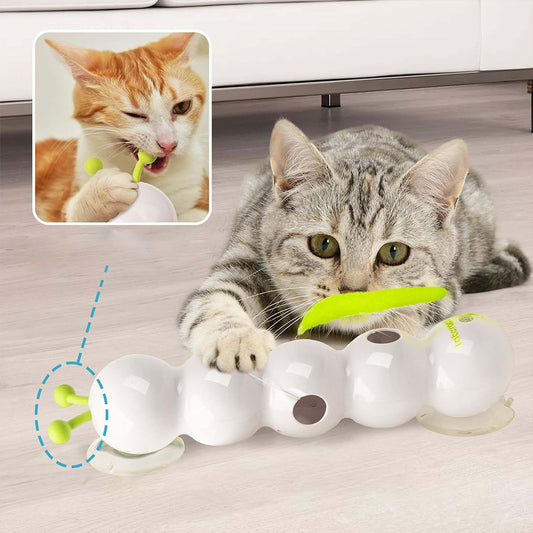 Automatic Motion Cat Teaser Toy with Suction Cup