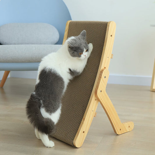 Adjustable Cat Scratcher Bed with Replaceable Core