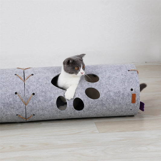Modular Foldable Cat Tunnel Toy