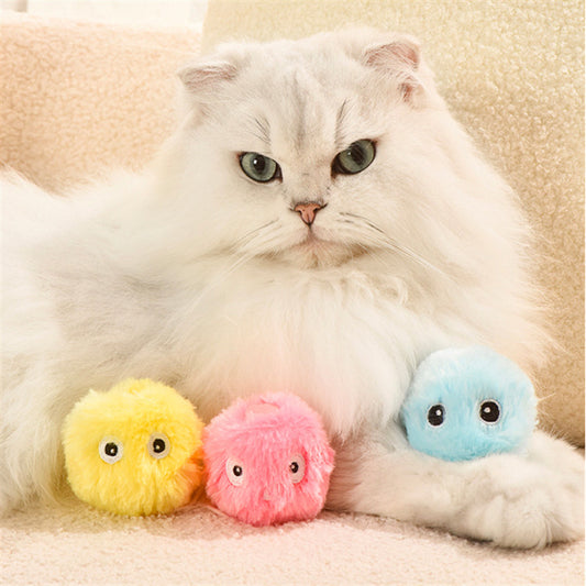 Light-Up Catnip Ball Toy with Sound