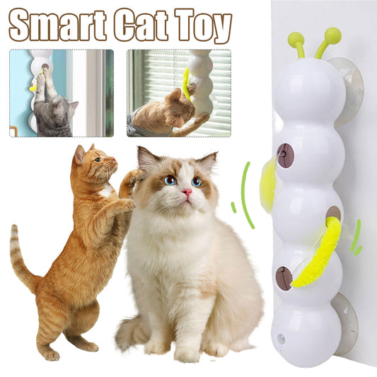 Automatic Motion Cat Teaser Toy with Suction Cup