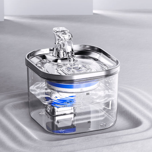 AquaFlow Stainless Pet Fountain